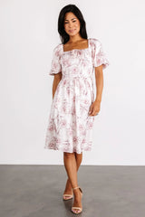 Sonnet Short Dress | Blush Floral