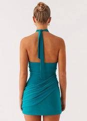 Henrietta Mini Dress - Turquoise